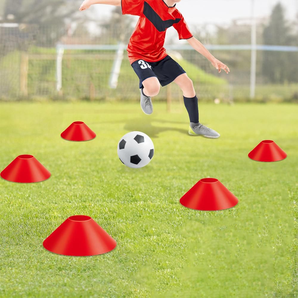 Soccer Goals for Backyard Set Outdoor Sports Games - Red Goal Frame with White Net - Image 2