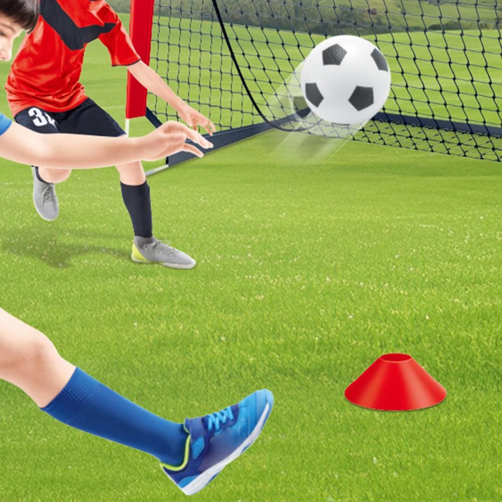 Soccer Goals for Backyard Set Outdoor Sports Games - Red Goal Frame with White Net - Image 3