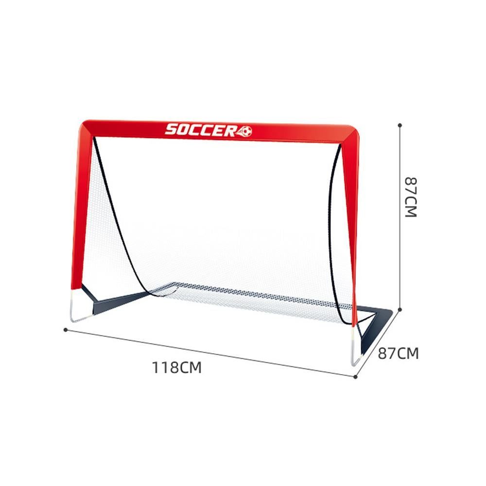 Soccer Goals for Backyard Set Outdoor Sports Games - Red Goal Frame with White Net - Image 4