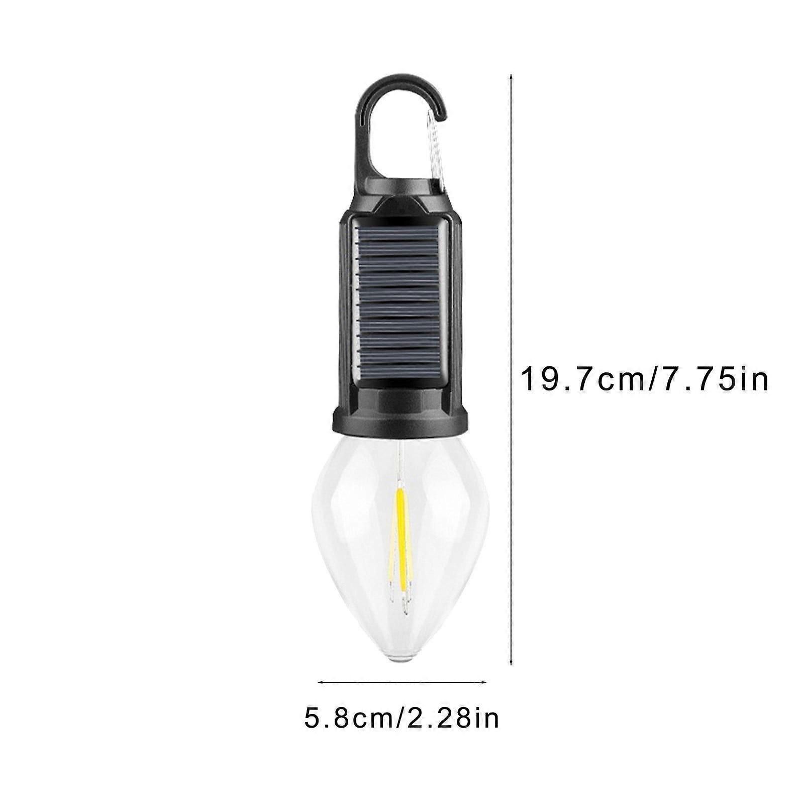 Hanging Light Usb Rechargeable Led Camping Lantern Outdoor Tent Lights for Camping Bulbs With Clip Hook Camping Flash Black-A - Image 3
