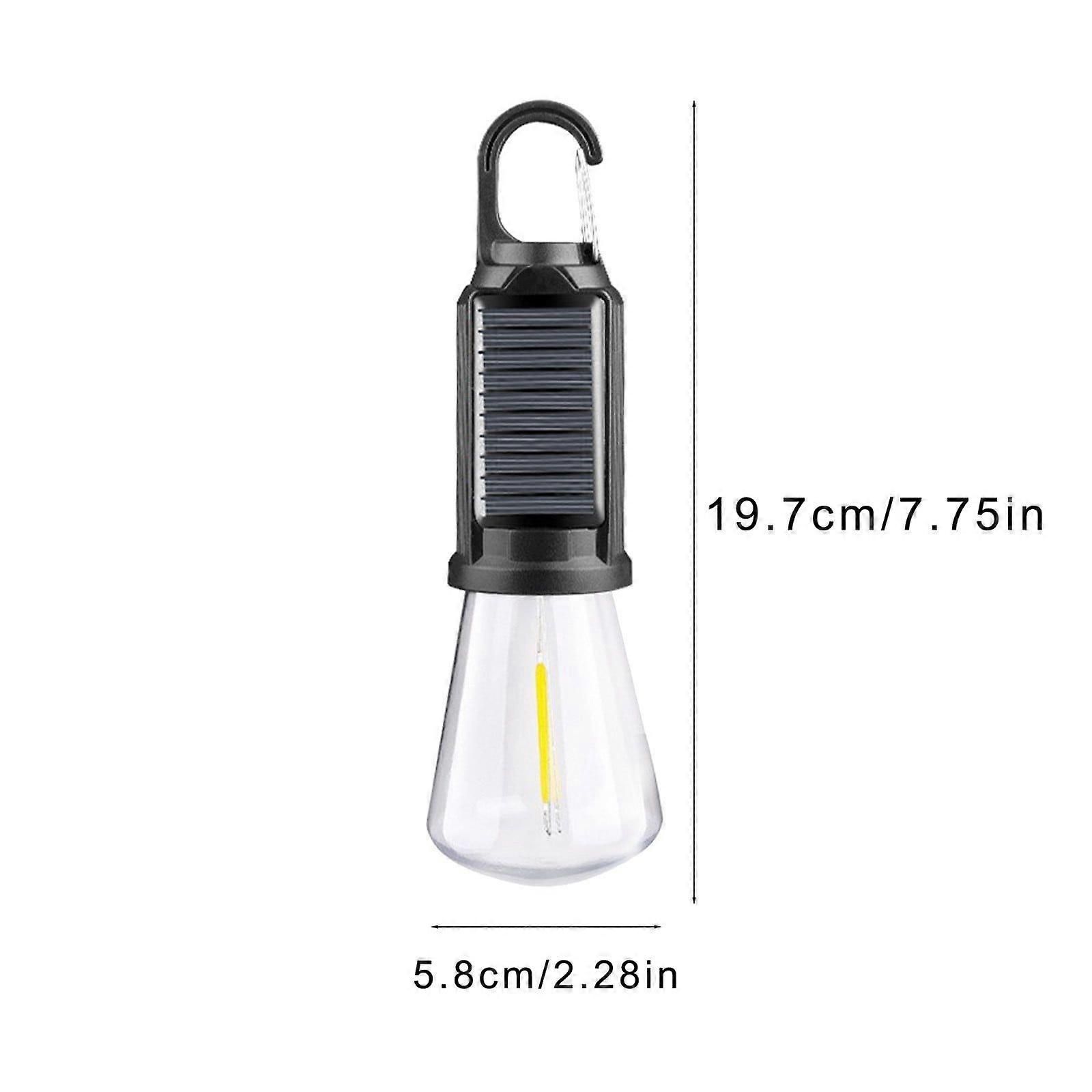 Hanging Light Usb Rechargeable Led Camping Lantern Outdoor Tent Lights for Camping Bulbs With Clip Hook Camping Flash Black-B - Image 3