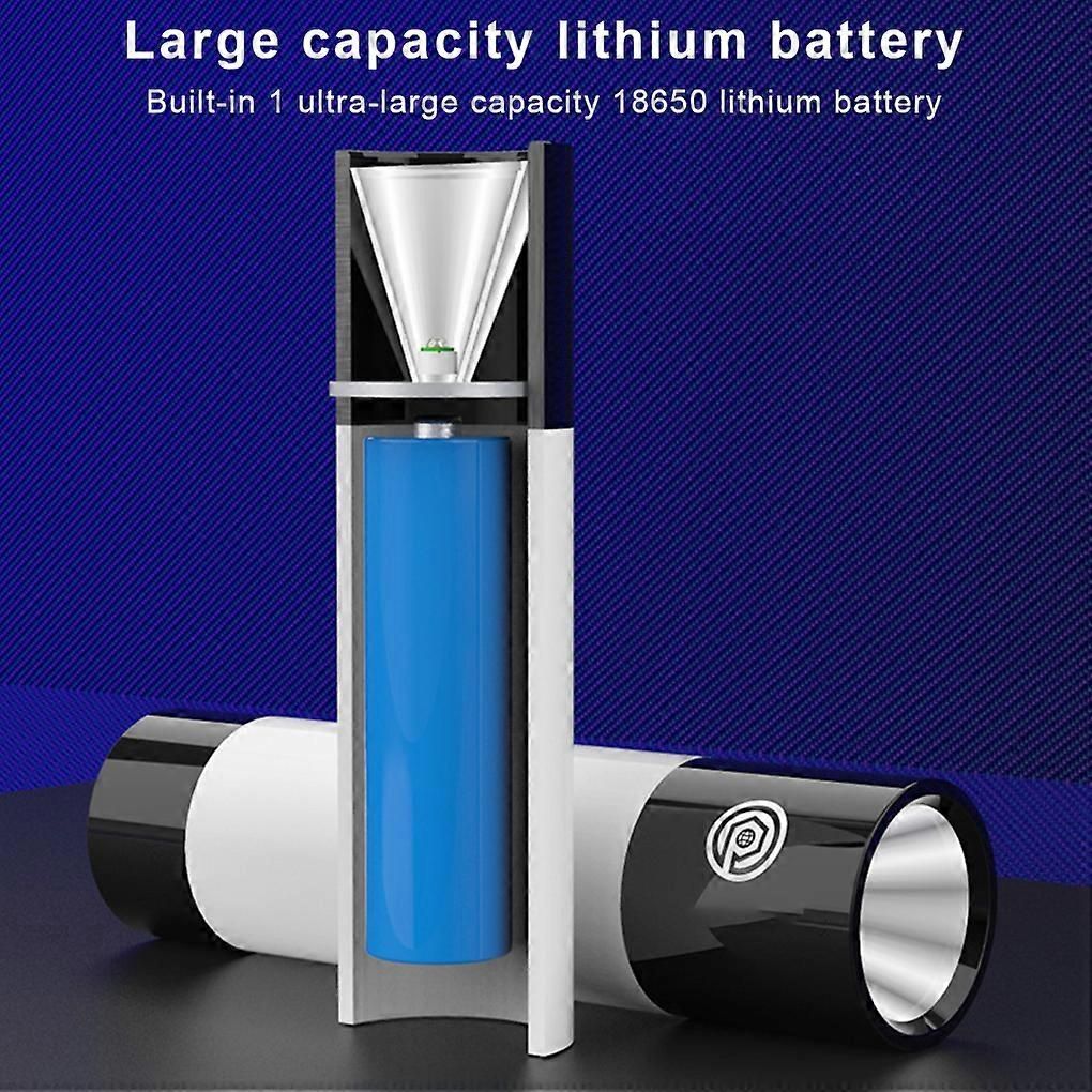 LED Flashlight Torch USB Rechargeable Tent Lights Camping Hiking Car Tools - Image 2
