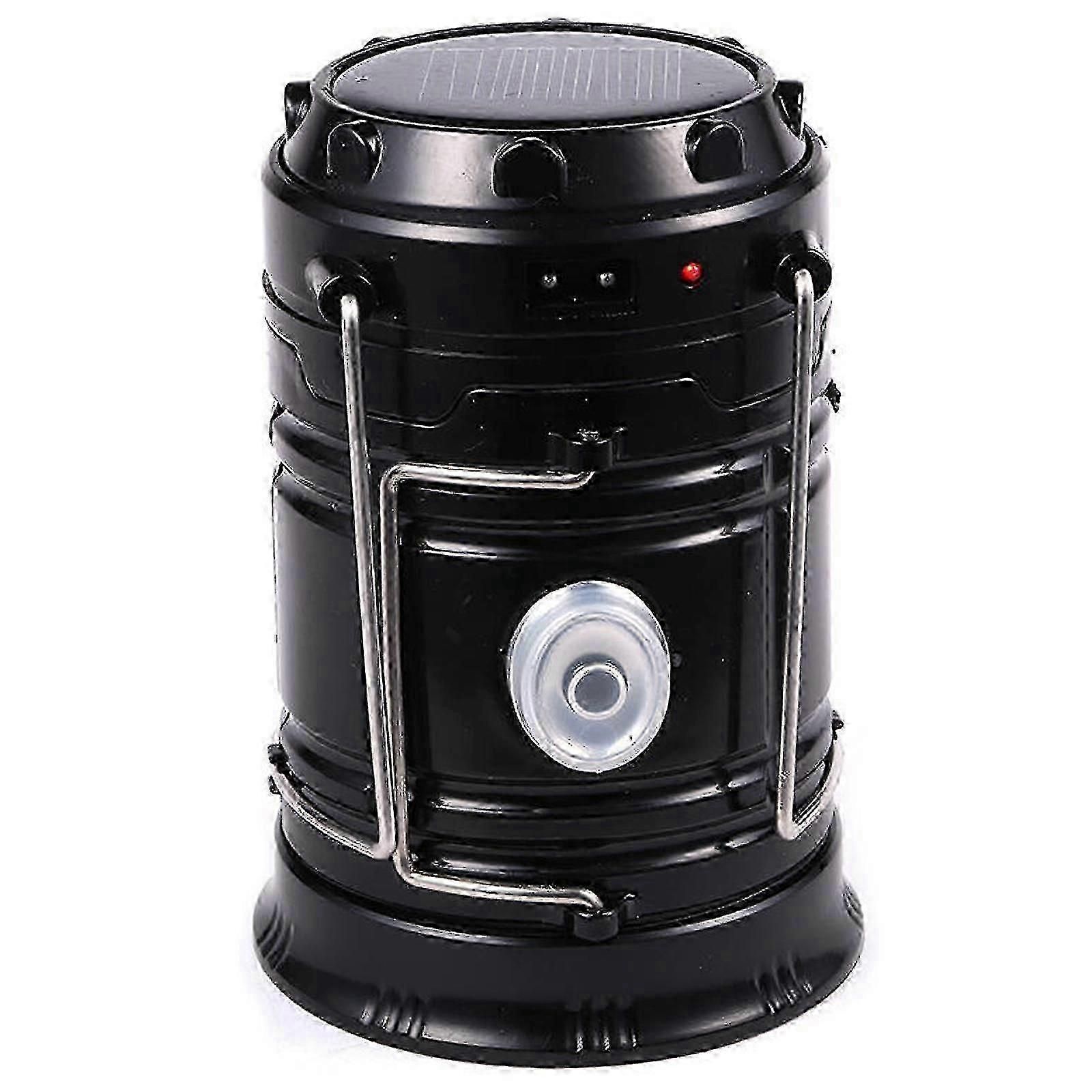 Portable Rechargeable Solar LED Lantern for Camping, Self-Collapsible and Powerful - Image 1