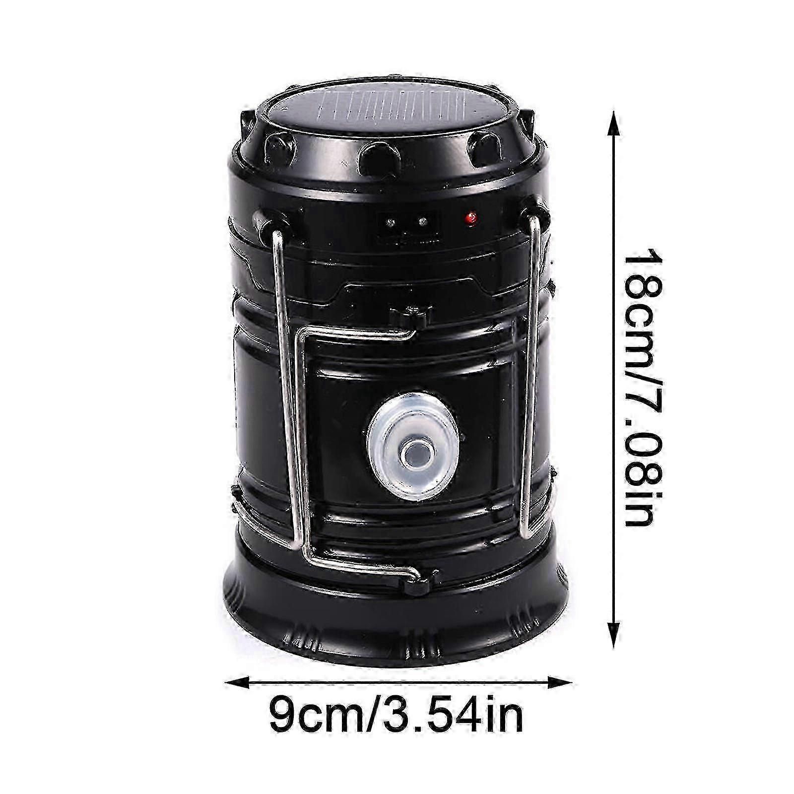 Portable Rechargeable Solar LED Lantern for Camping, Self-Collapsible and Powerful - Image 2