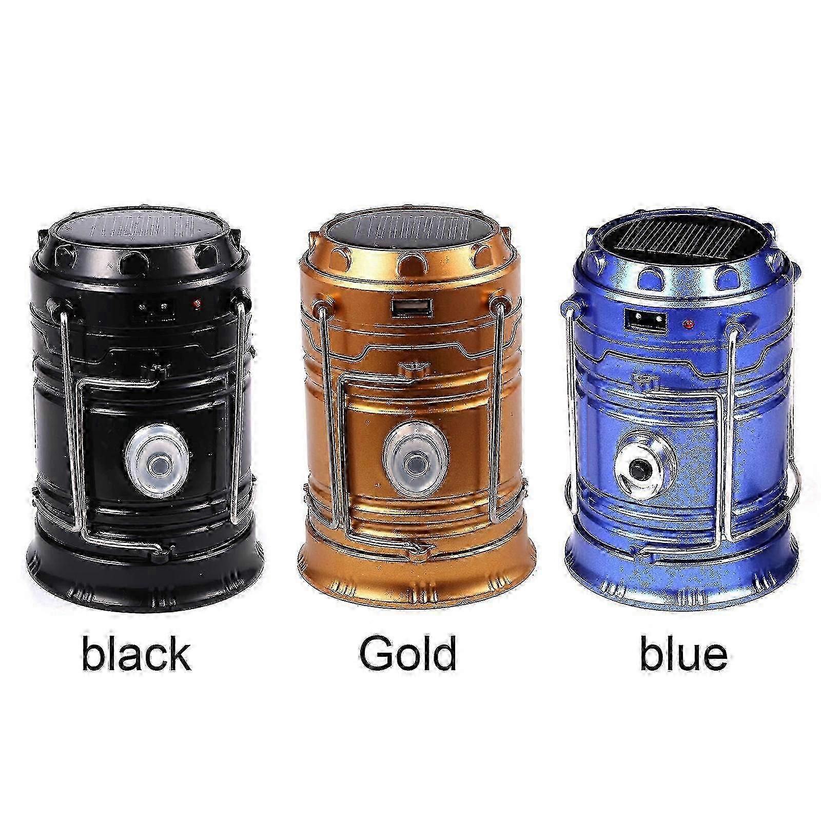 Portable Rechargeable Solar LED Lantern for Camping, Self-Collapsible and Powerful - Image 4