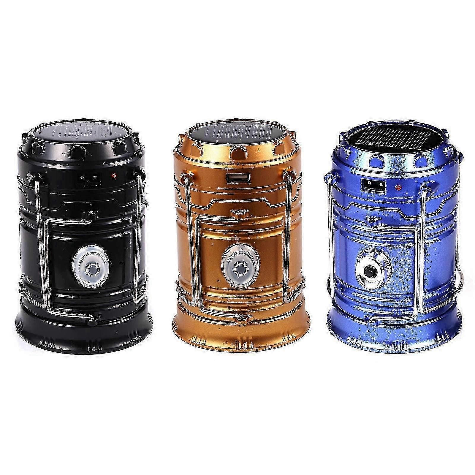 Portable Rechargeable Solar LED Lantern for Camping, Self-Collapsible and Powerful - Image 5