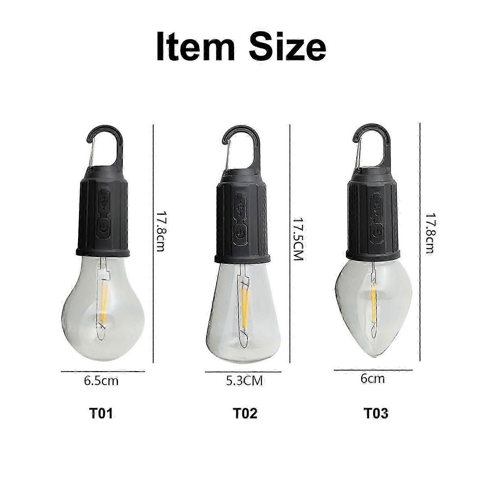 Rechargeable Portable Outdoor Ambient LED Multi-function Camping Light 3 Adjustable Brightness 400mAh - Image 2