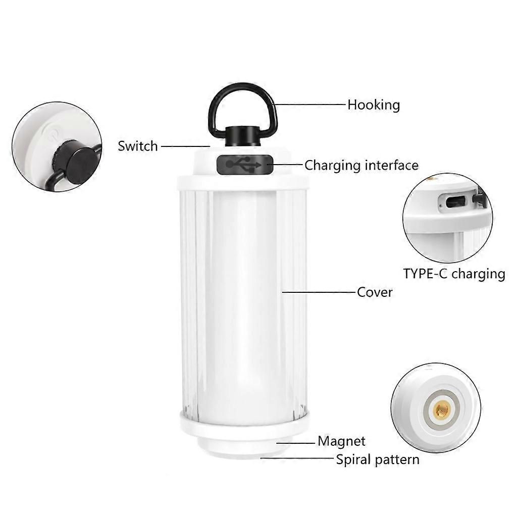Tent Light Camping Lantern LED Hangning Lamp for Camping, Hiking, Outages - Black - Image 3
