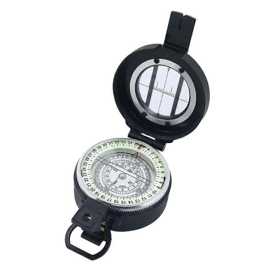 Pocket Compasses with Luminous Function for Camping, Hiking, Mountaineering - Black - Image 1