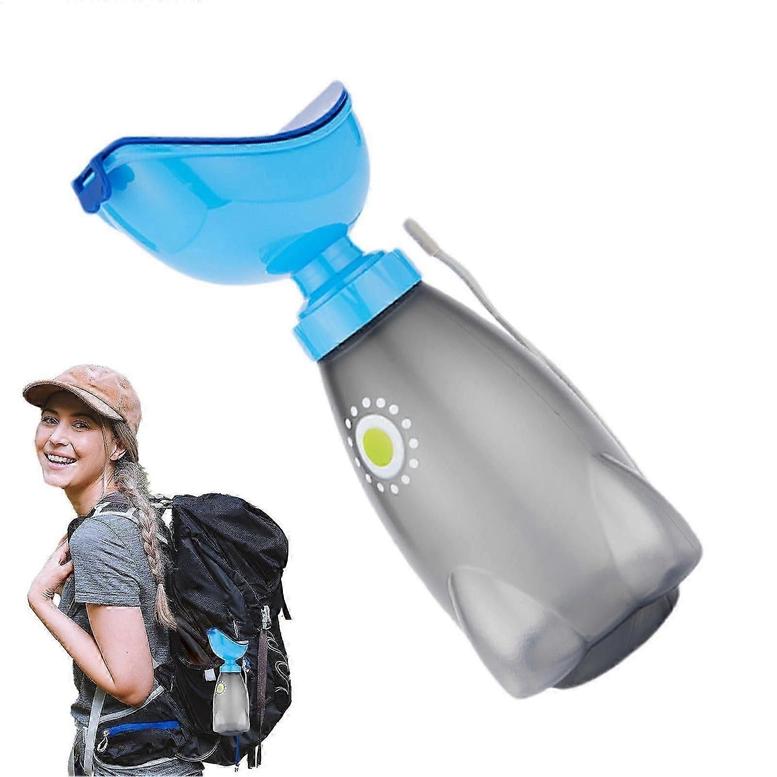 Portable urinal for women - ergonomic pee funnel with pan, ideal for road trips and travel - Image 1