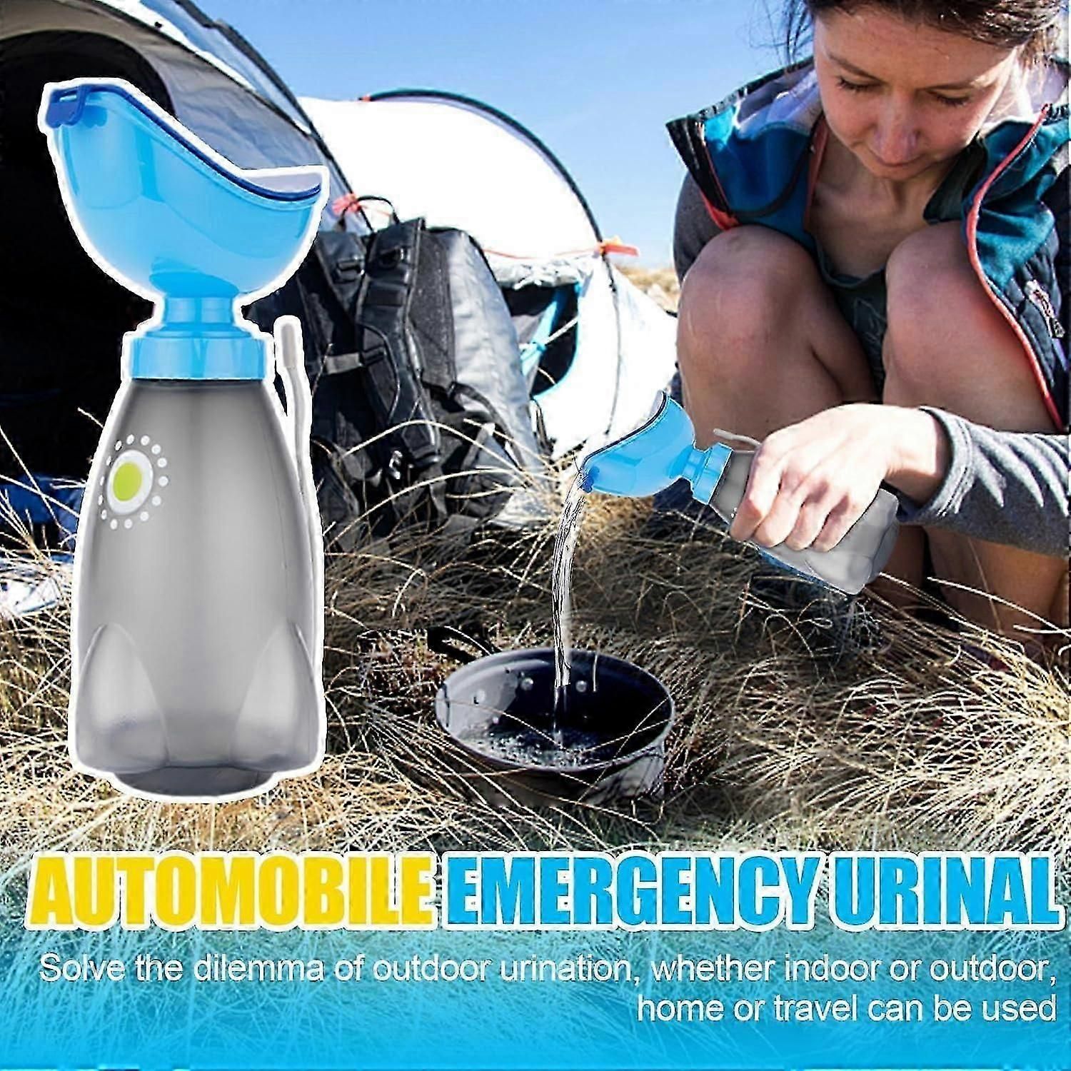 Portable urinal for women - ergonomic pee funnel with pan, ideal for road trips and travel - Image 2