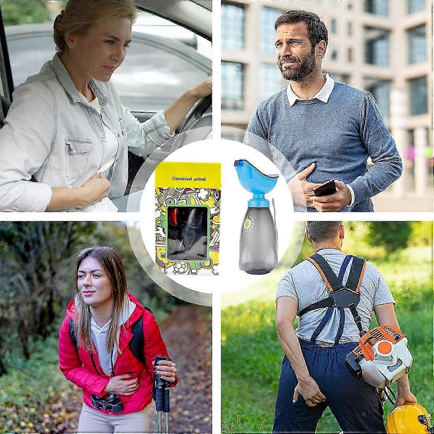 Portable urinal for women - ergonomic pee funnel with pan, ideal for road trips and travel - Image 4