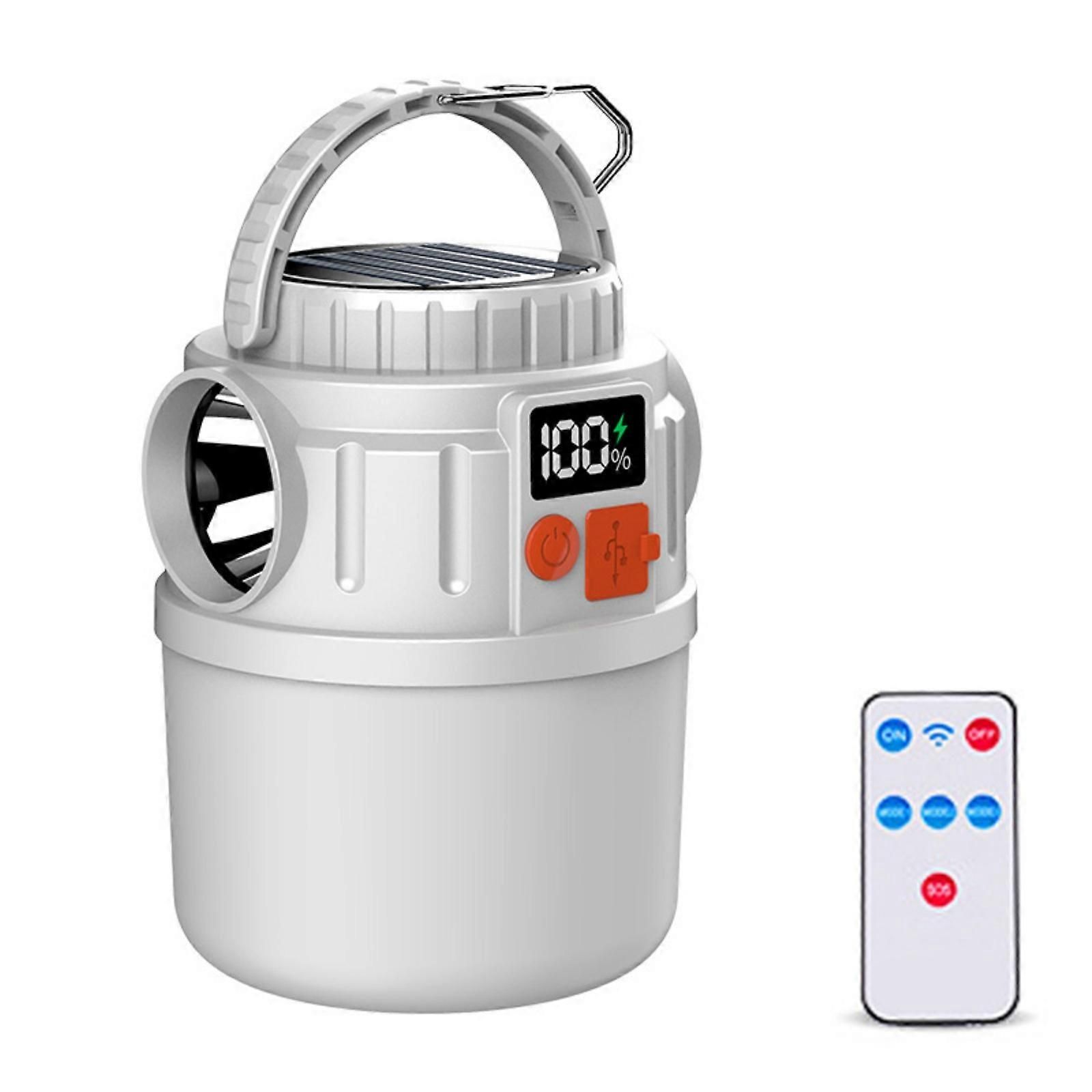 Multiple Function LED Camp Lamp Equipped With Solar Device 7 Brightness Grades And Crisis Lighting Multicolor - Image 1