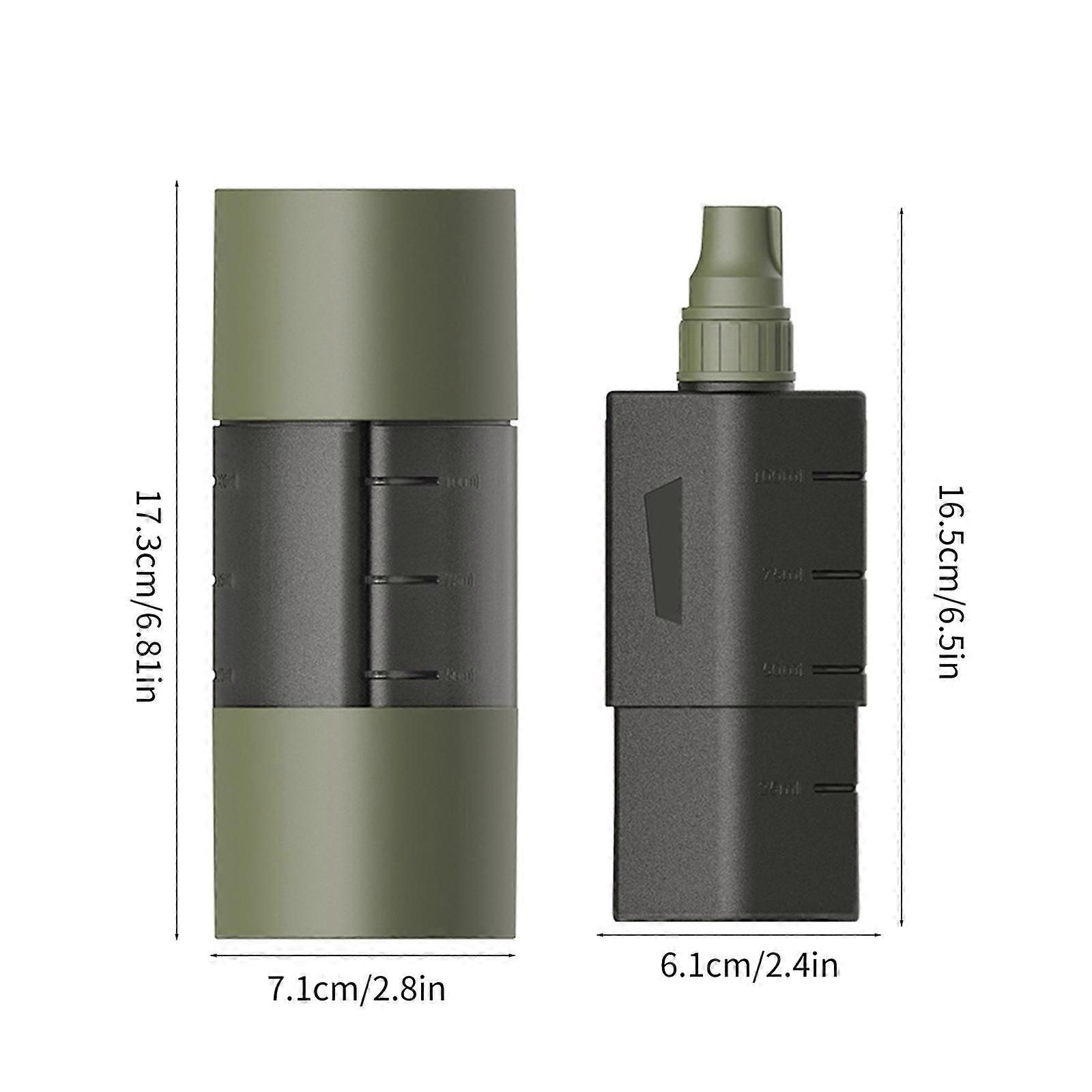 Multifunction Camping Spices Container Seasoning Bottle Spices Jar for Outdoor Camping BBQ with Leakproof Sealing Caps Black - Image 3