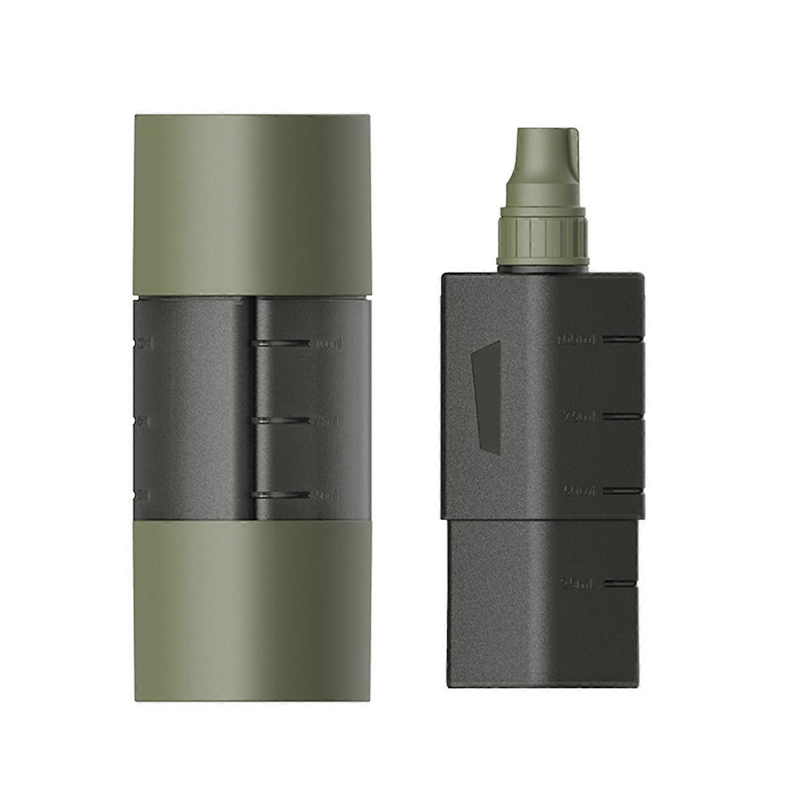 Multifunction Camping Spices Container Seasoning Bottle Spices Jar for Outdoor Camping BBQ with Leakproof Sealing Caps Army Green - Image 1