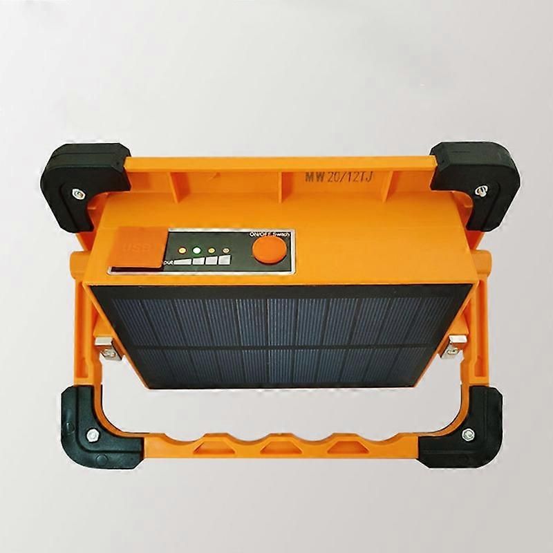 LED Portable Solar Lamp Fast Charging Rechargeable Light with Rotatable Handle for Outdoor Camping Emergency Home Large - Image 3