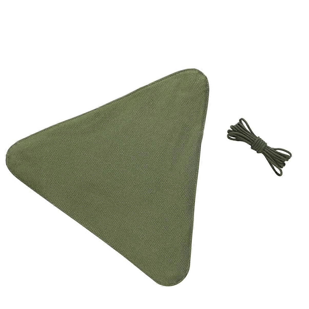 Durable Nylon Camping Stool with Stable Triangle Design, Breathable Seat Cover for Fishing and Hiking - Image 1