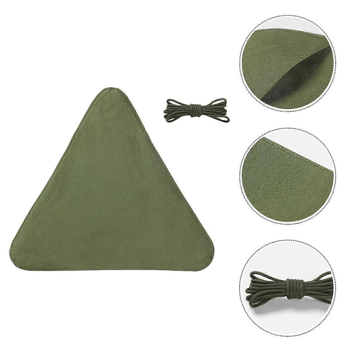Durable Nylon Camping Stool with Stable Triangle Design, Breathable Seat Cover for Fishing and Hiking - Image 4