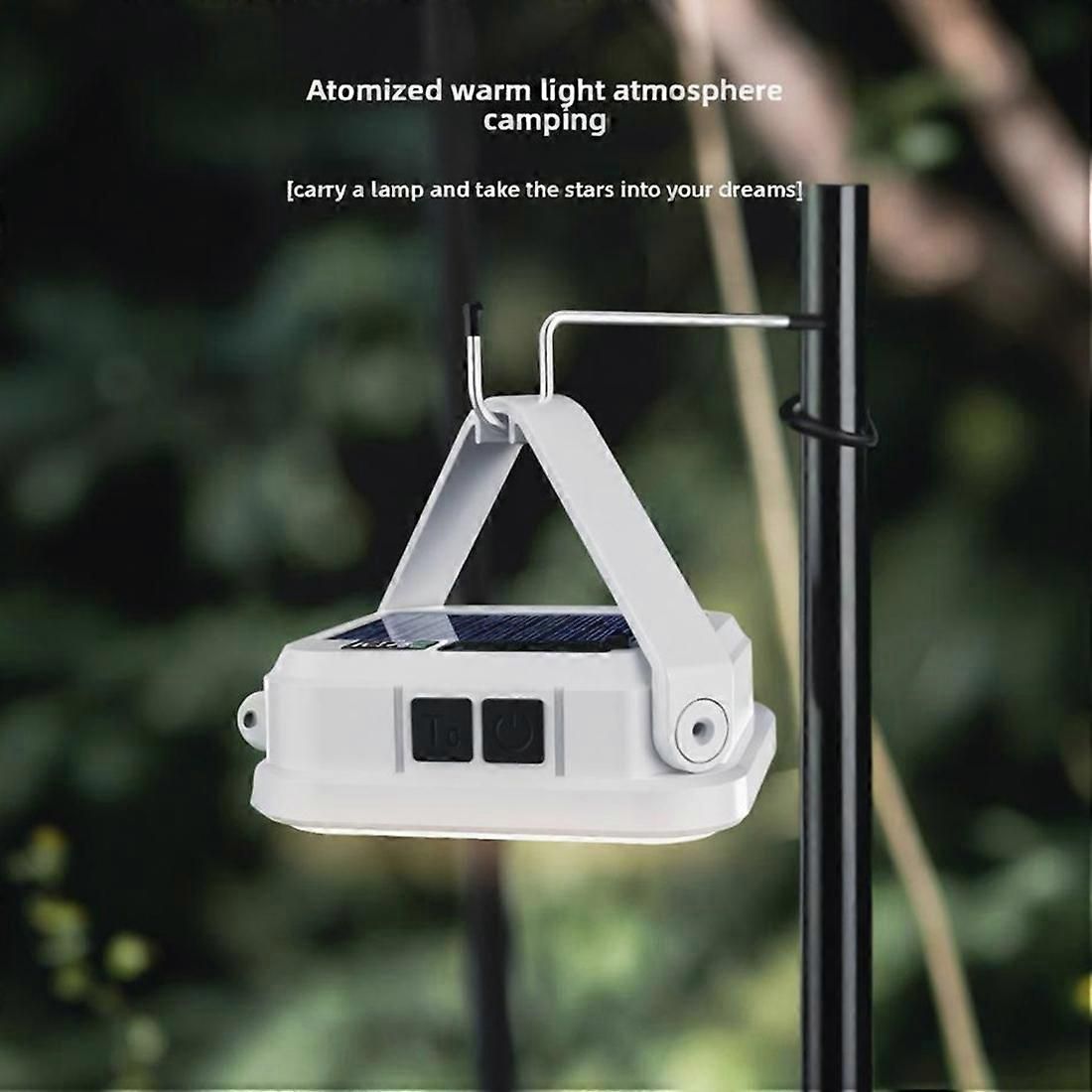 Emergency Lighting Solar Camping Light Portable Outdoor Tent Work SMD Rechargeable LED Hanging Lamp with Digital Power - Image 2
