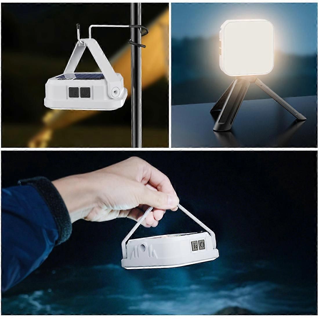 Emergency Lighting Solar Camping Light Portable Outdoor Tent Work SMD Rechargeable LED Hanging Lamp with Digital Power - Image 5