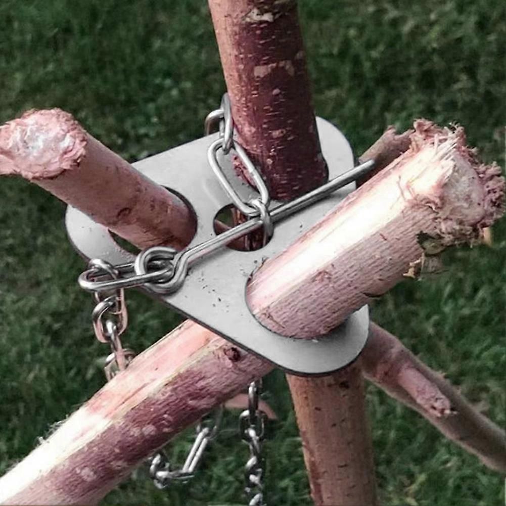 Portable Camping Gear and Equipment Detachable Outdoor Barbecue Tripod Hanging Rack Campfire Cooking Accessories Set - Image 2
