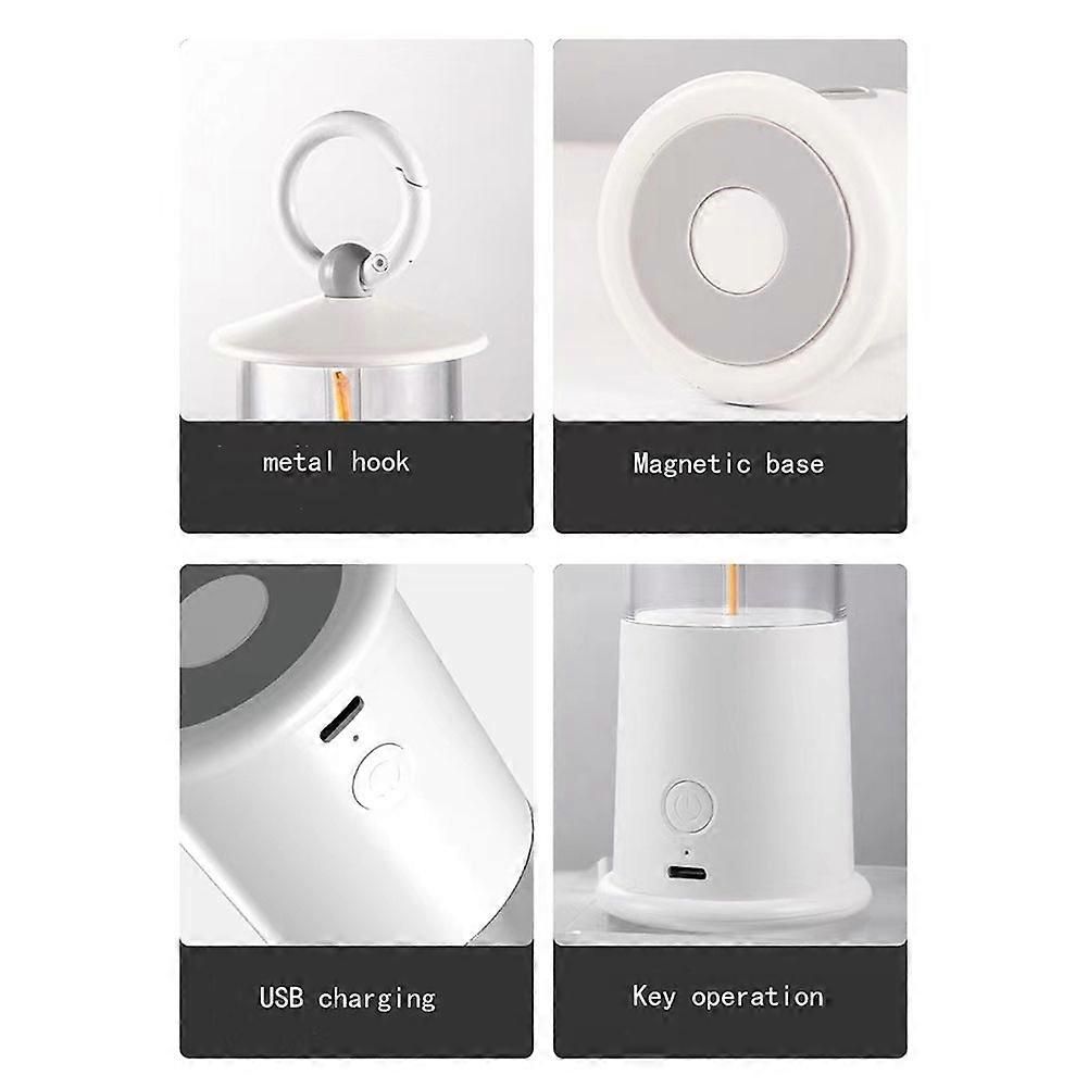 Three Layer Lighting Lighthouse Camping Maglev Camping Atmosphere Breathing Light Home Portable Sleep Light Black - Image 4