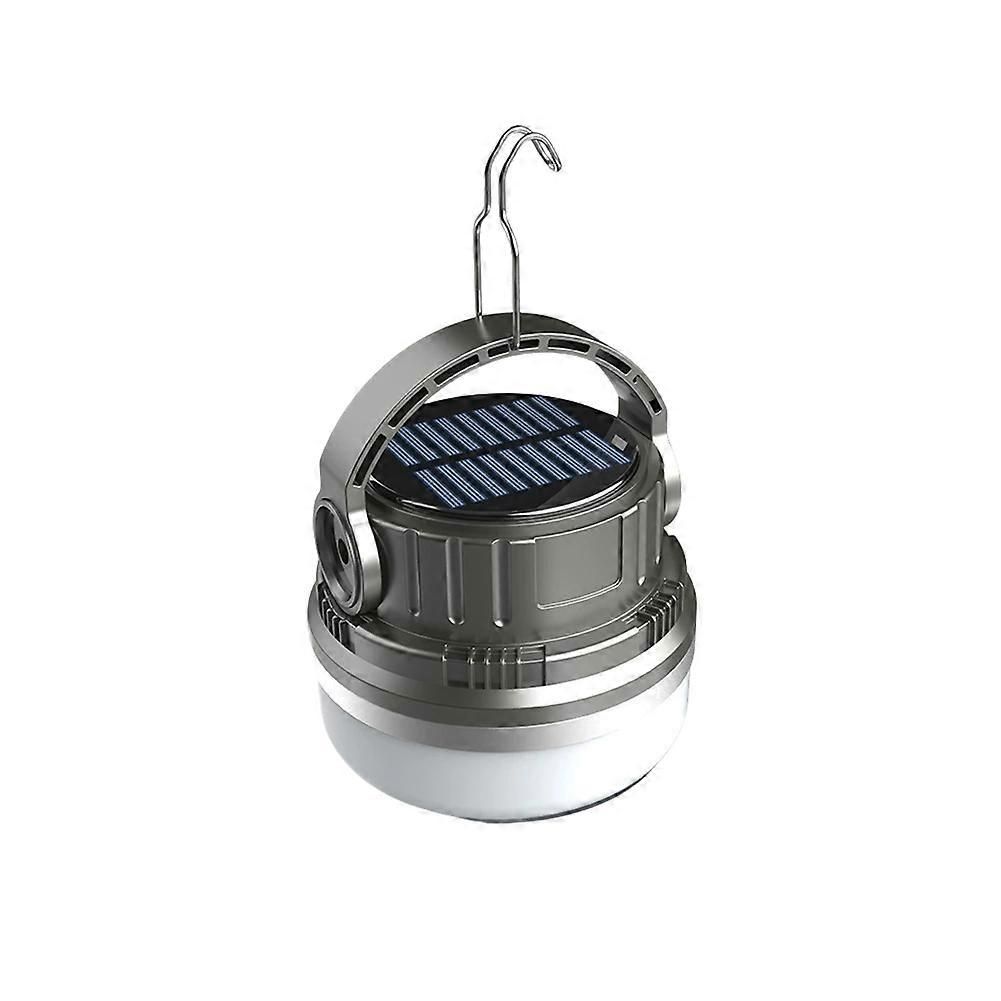Portable Camping Light Waterproof USB Solar Charging 1500mah 3-Speed Adjustable Green - Image 1