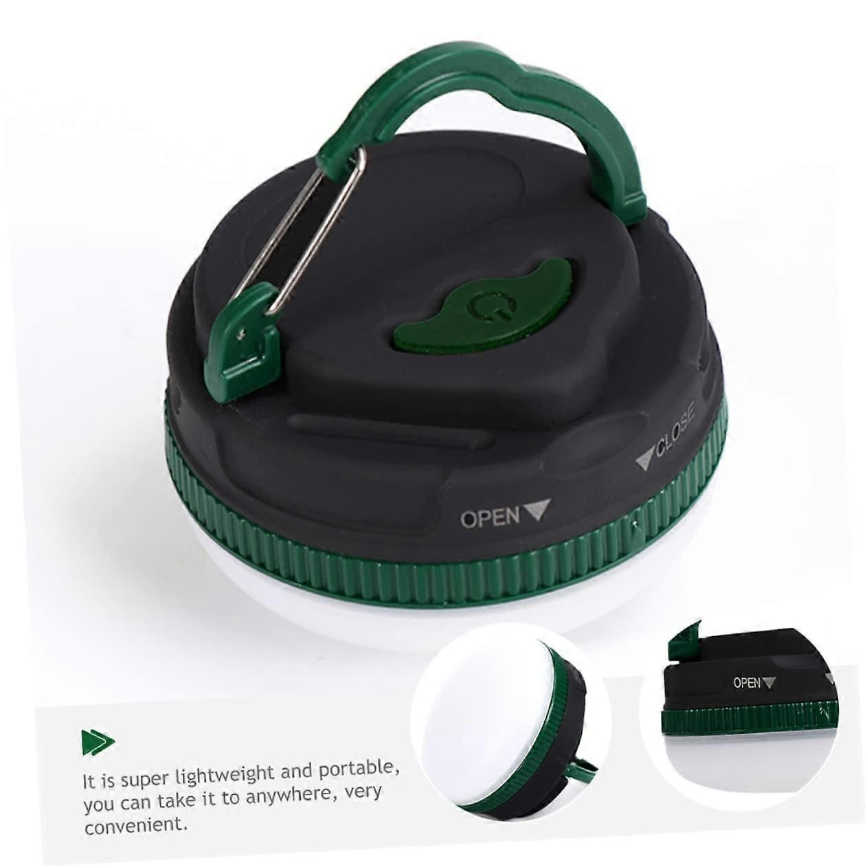 2pcs LED Camping Lantern Battery Powered with Hook Hanging Design for Tent, Outdoor Emergency Light - Image 2