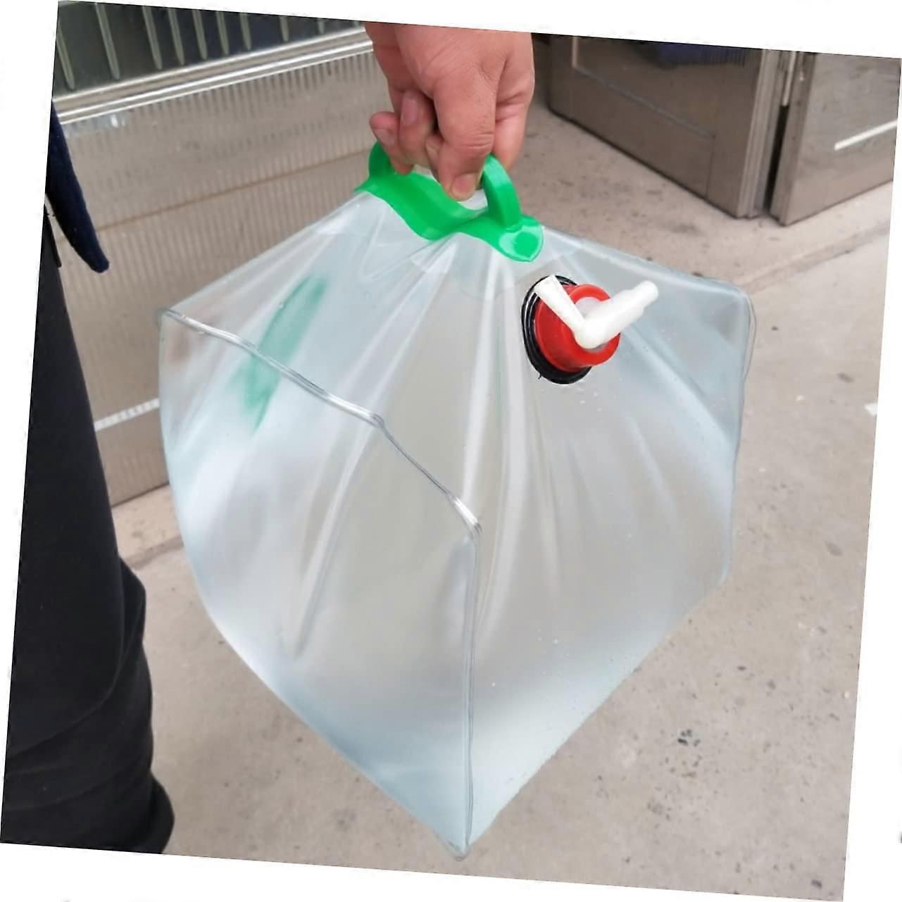 20L Camping Water Bag with Collapsible SpaceSaving Design, Wide Mouth Easy Fill, Reusable for Hiking and Travel - Image 2