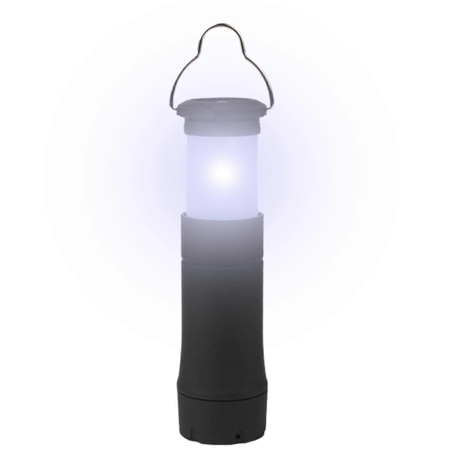 2pcs Compact 2 in 1 Camping Lantern and Flashlight with Detachable Hanging Hook, Battery Operated Tent Light - Image 1
