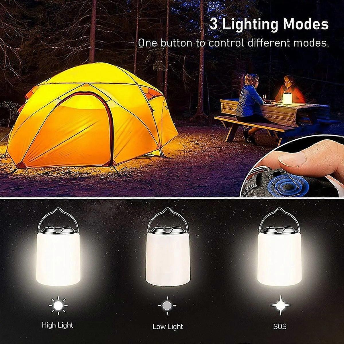 2600 mAh Outdoor Camping Lantern,Camping Hiking Emergency Waterproof Light - Image 3