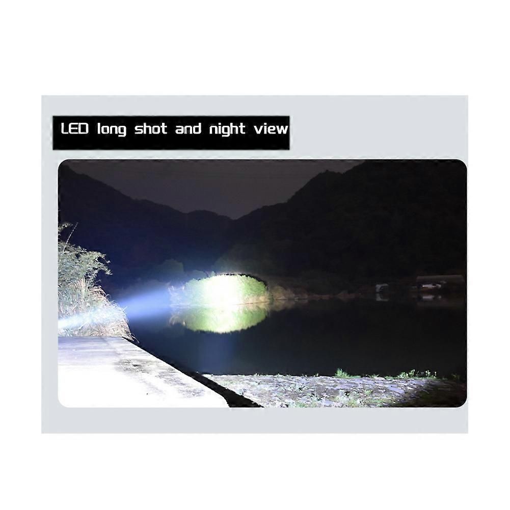 Outdoor Camping Emergency Small Portable Rechargeable Torch 18650 Lithium COB LED Flashlight Gold - Image 4
