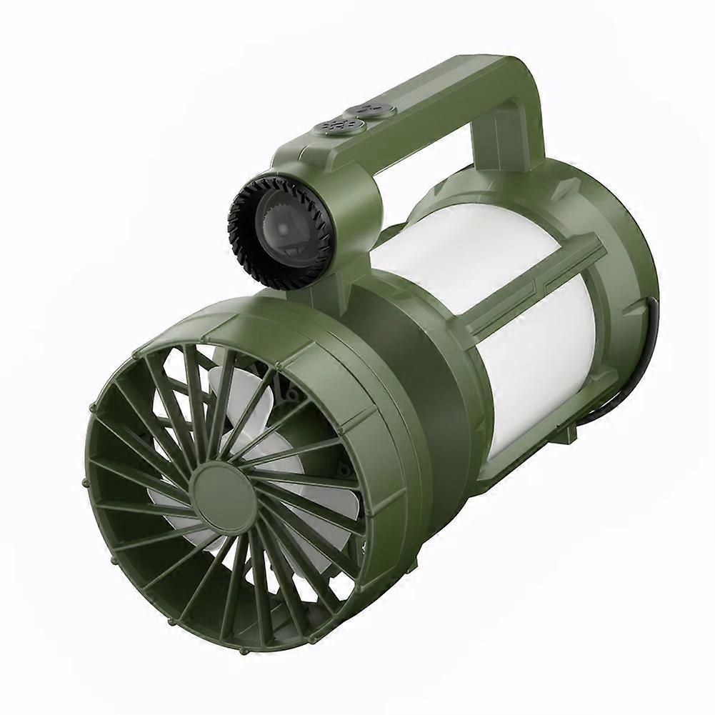 Solar Outdoor Camping Lantern with Cooling Fan Portable LED Flashlight Tent Lamp Searchlight for Outdoor Camping Hiking - Image 1