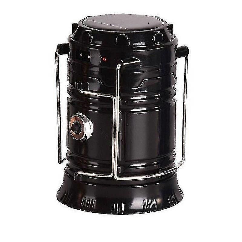 Portable Solar LED Camping Lantern Waterproof Emergency Light with Handle, Battery Powered Tent Lamp for Camping Hiking Fishing Outdoor Survival - Image 1