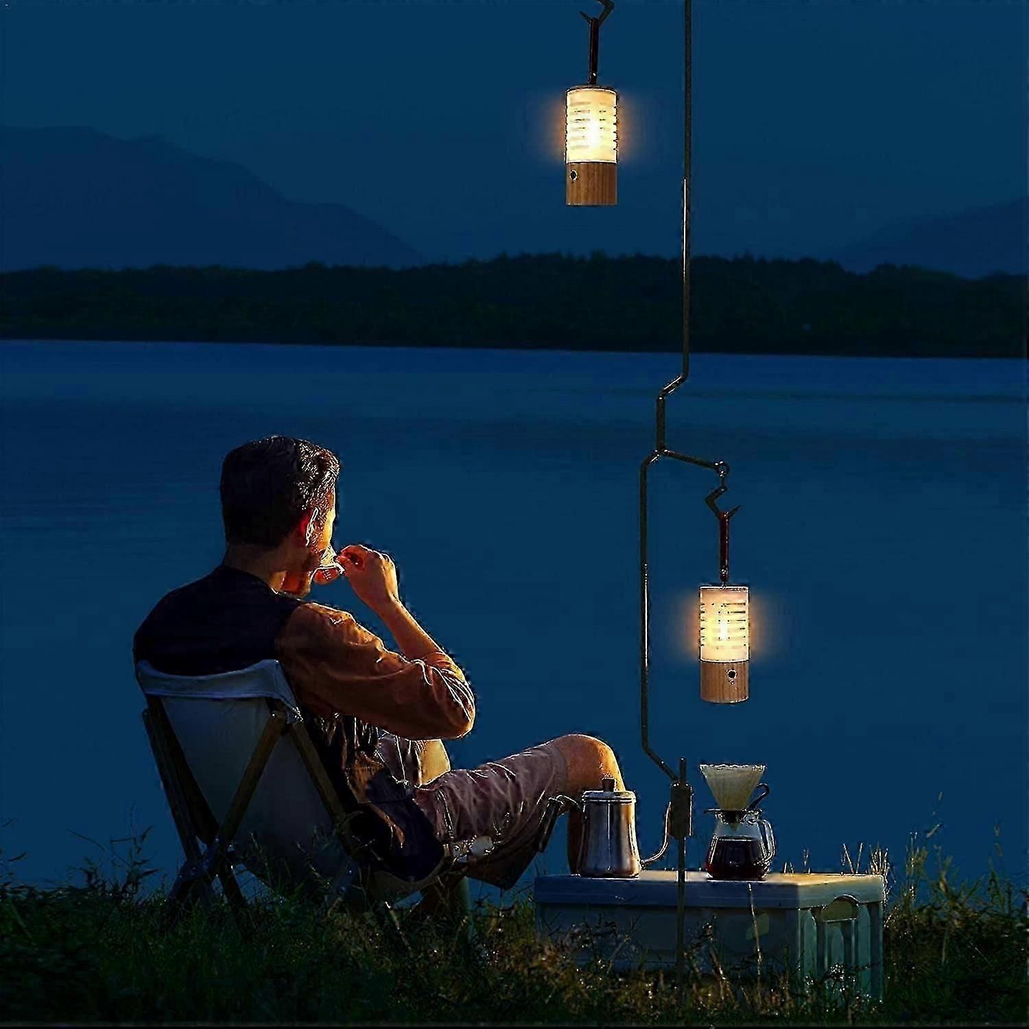 LED Camping Light - Rechargeable Portable LED Tent Light with Built-in Battery - Image 2