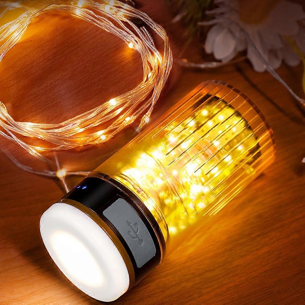 LED Camping String Light Portable 2 in 1 Campsite Ambient Lamp Waterproof Tent Light with 6 Lighting Modes Support Power Bank Function for Camping Hiking - Image 3
