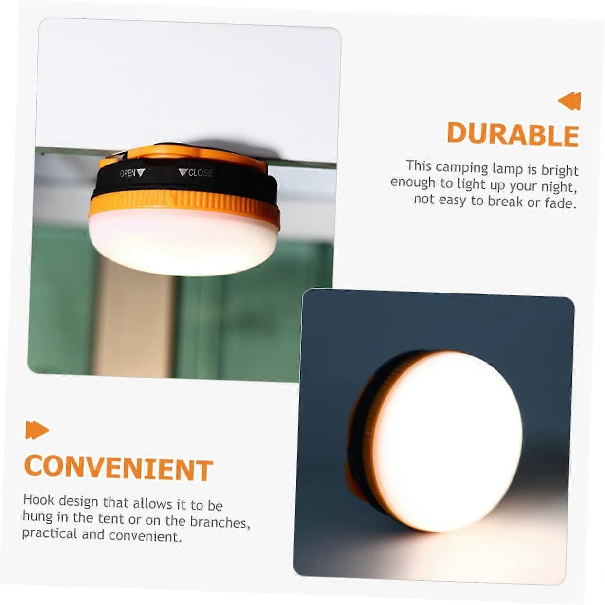Camping Lantern Bright LED Tent Light Battery Powered Hanging Lamp for Outdoor Hiking Emergency - Image 5