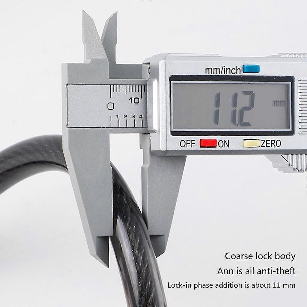 Bike Lock Cable 5Digits Resettable Combination Cable Lock, Bicycles Code Lock - Black - Image 3