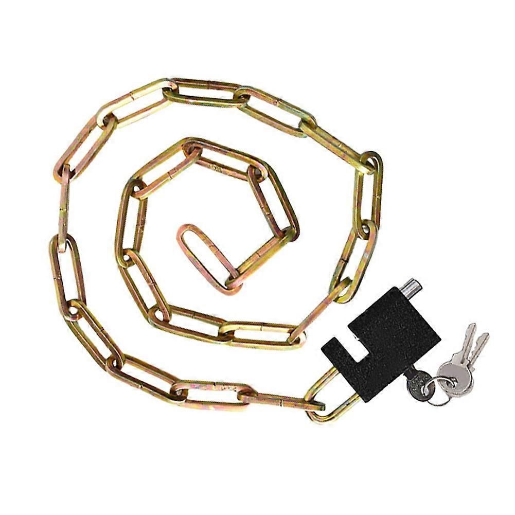 Bicycle Lock Mountain Bike Lock Alloy Chain Lock Anti-Theft Safety Chain Locks Portable Alloy Lock 4x60cm - Image 1