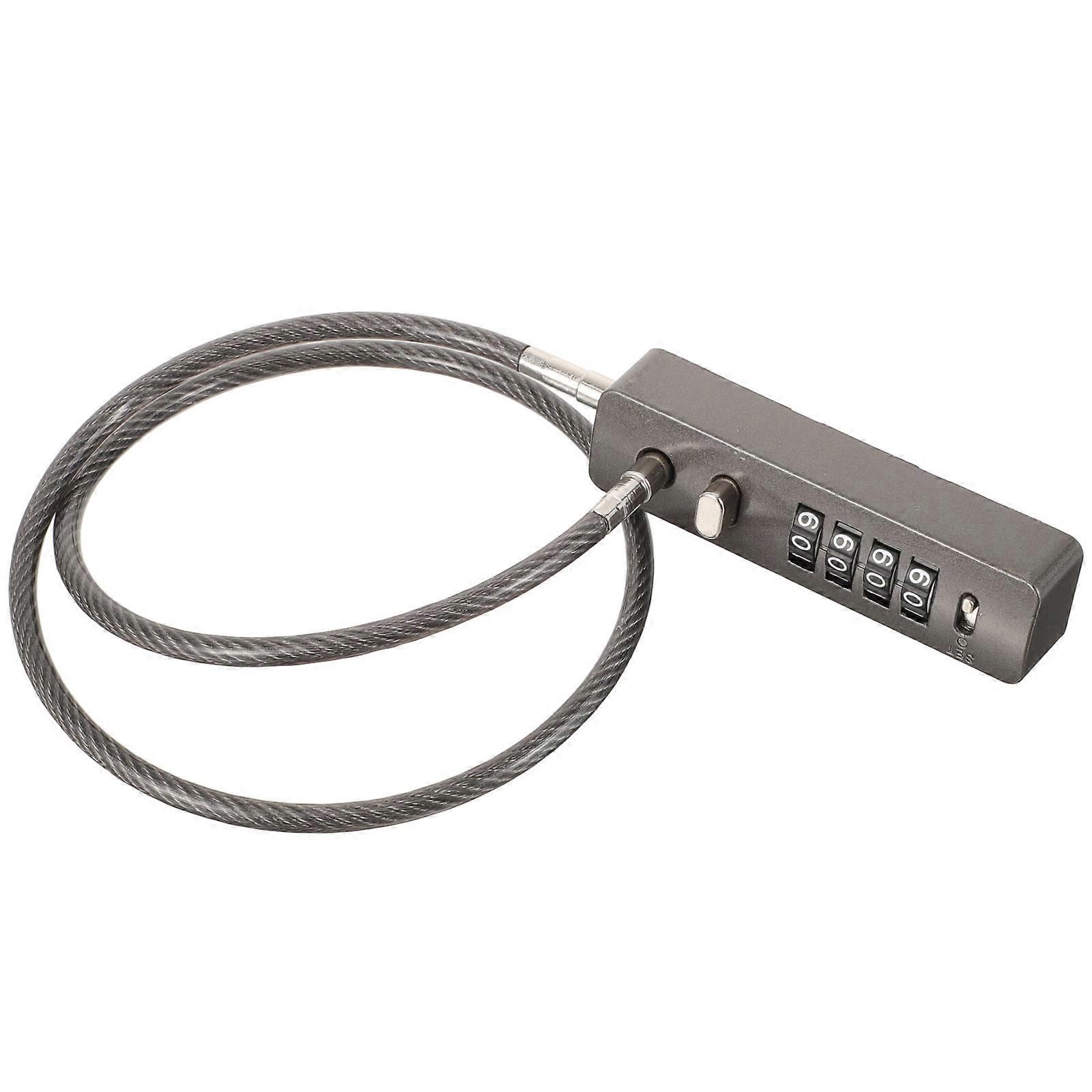 Combination Cable Lock Password 4-Digit Security Lock for Bicycles - Image 1