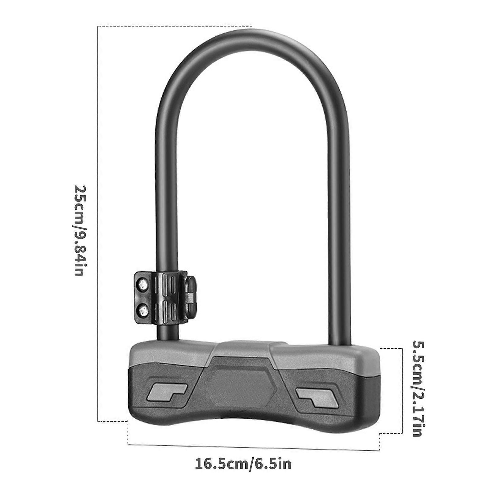 Durability Bike Lock Rusts Resistant Bicycles Lock Multifunction Key Lock for Various Cycling Enthusiasts -Orange - Image 3