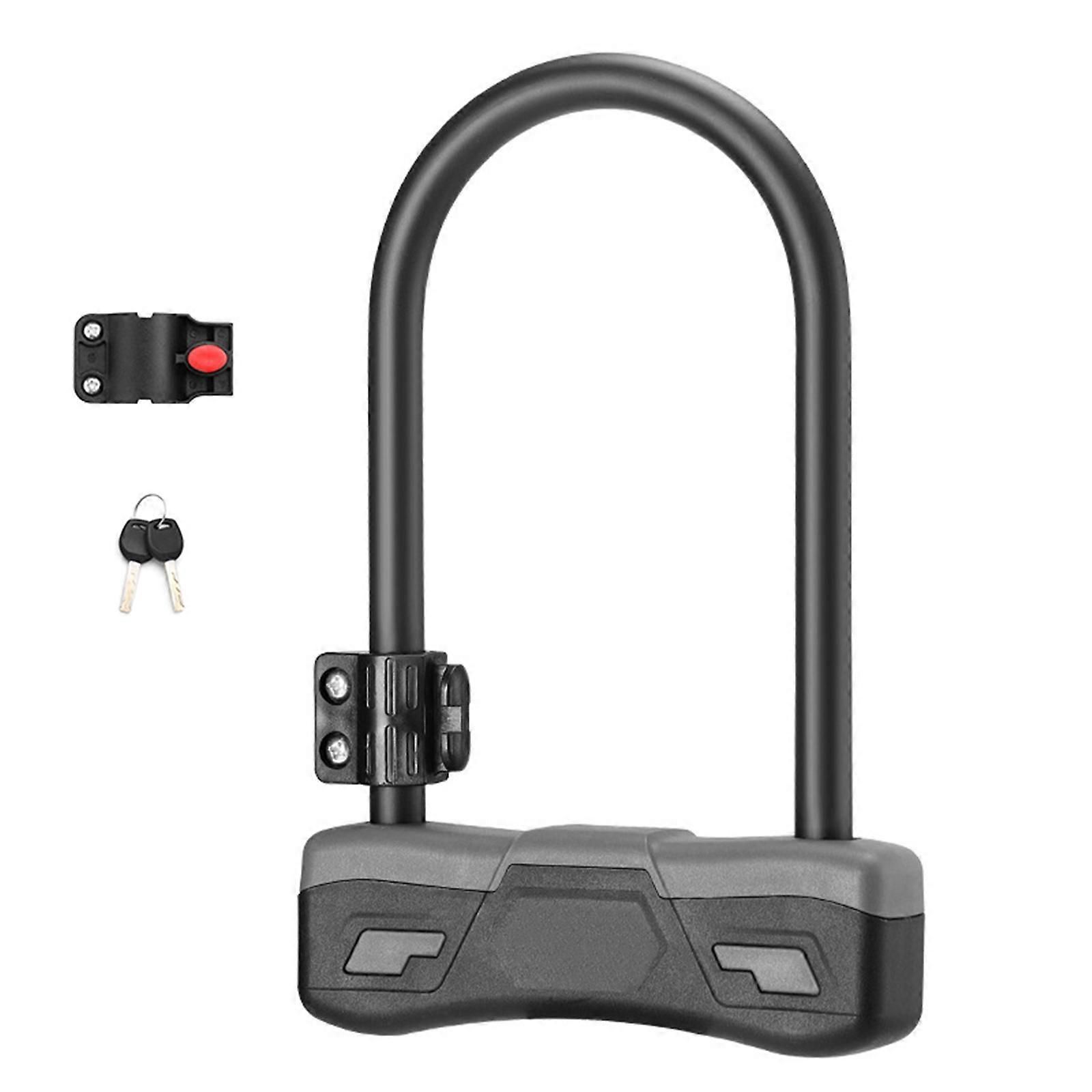 Durability Bike Lock Rusts Resistant Bicycles Lock Multifunction Key Lock for Various Cycling Enthusiasts -Light Grey - Image 1