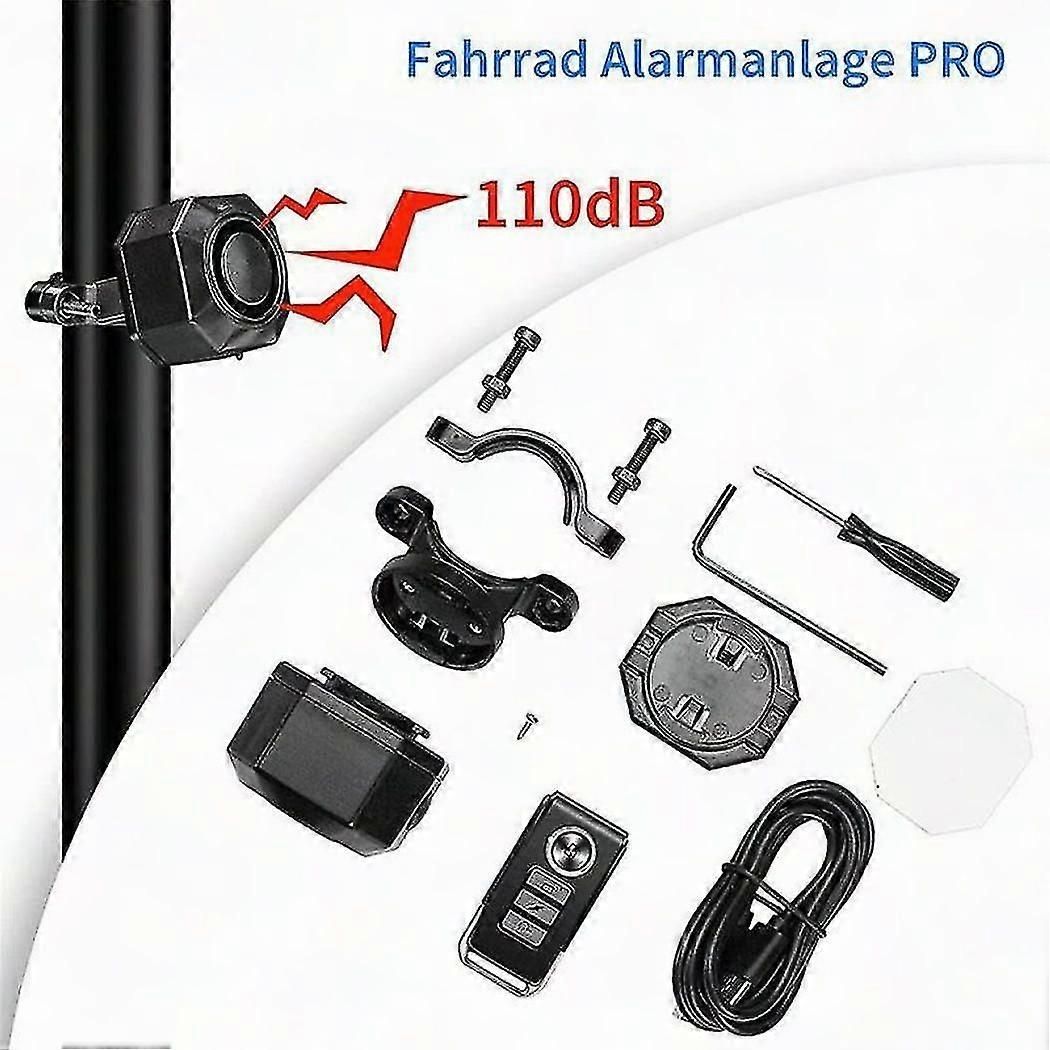 Bicycle Alarm System Bicycle Alarm System With Remote Control Wireless Motorcycle Bicycle Tracker - Image 2