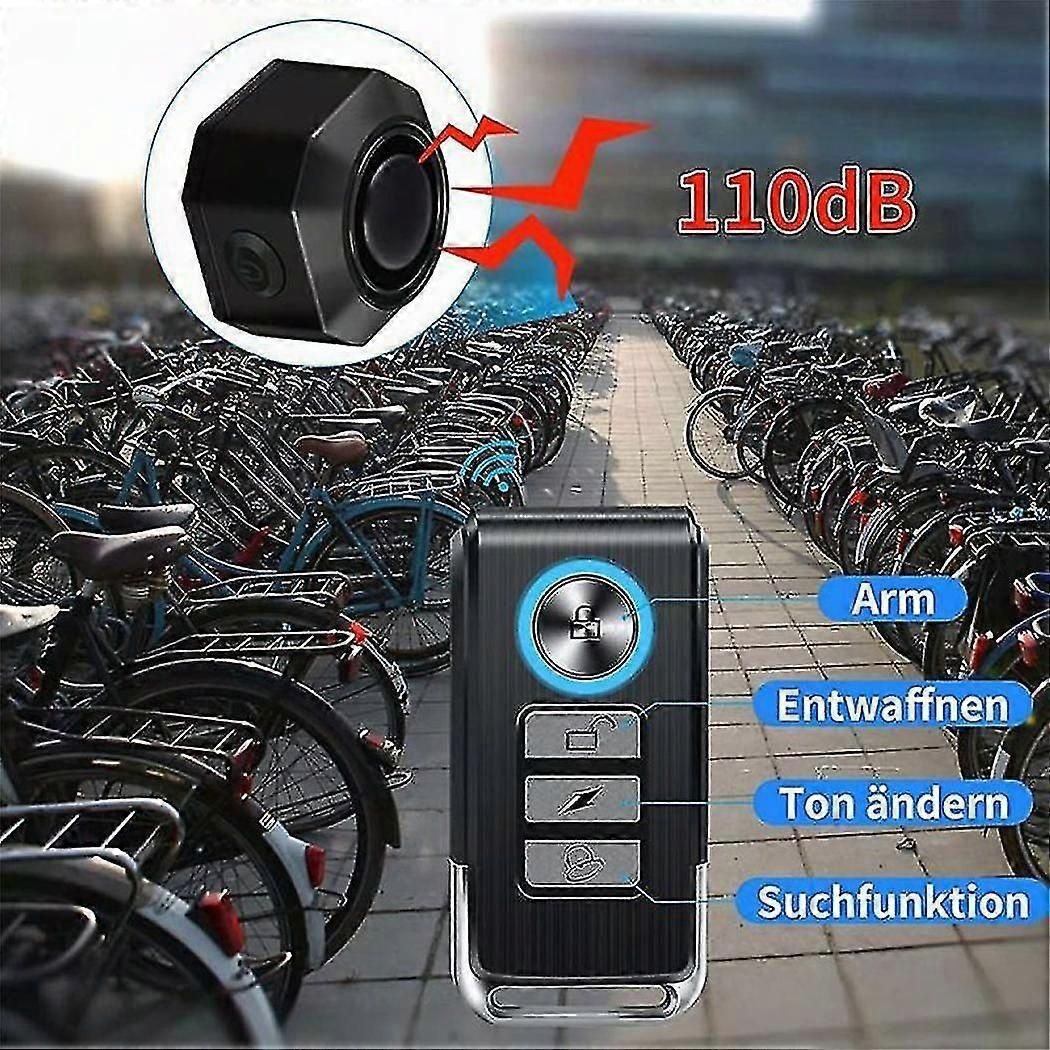 Bicycle Alarm System Bicycle Alarm System With Remote Control Wireless Motorcycle Bicycle Tracker - Image 5