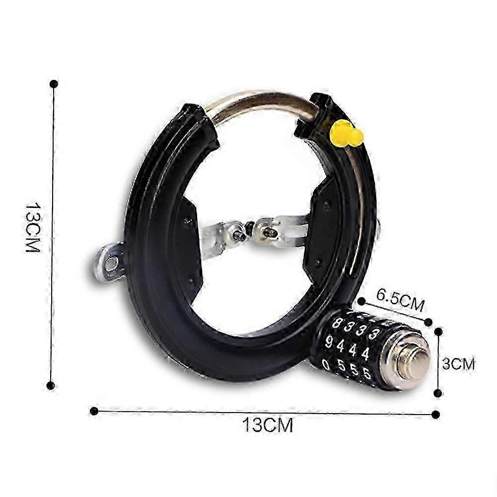 Bicycle Steel Horseshoe Lock Security Password 4 Digit Lock Anti-Theft Combination Number Code Safety Bike Bicycle Accessories - Image 3