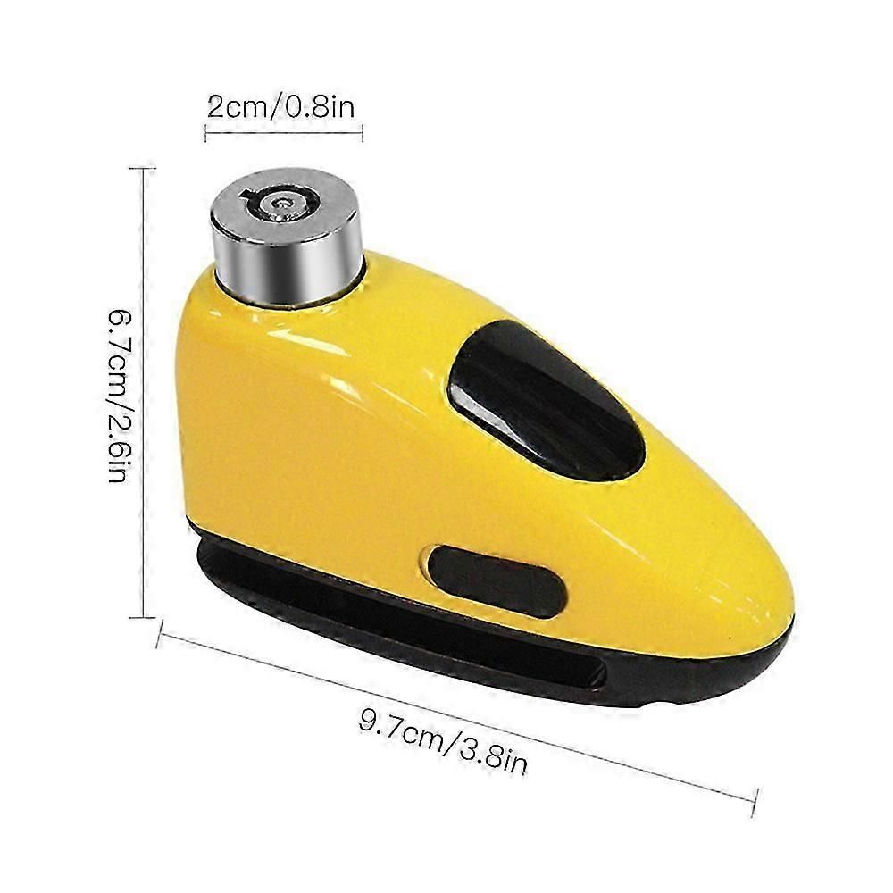 Bicycle Disc Brake Alarm Lock Waterproof Anti-theft Security Wheel Disc Lock - Image 2