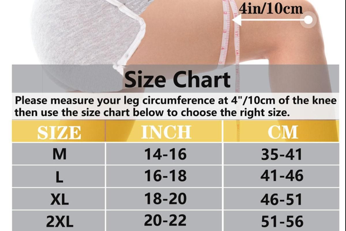 2 Pack Copper Knee Braces with Strap for Knee Pain Women Men Knee Support - M - Image 4