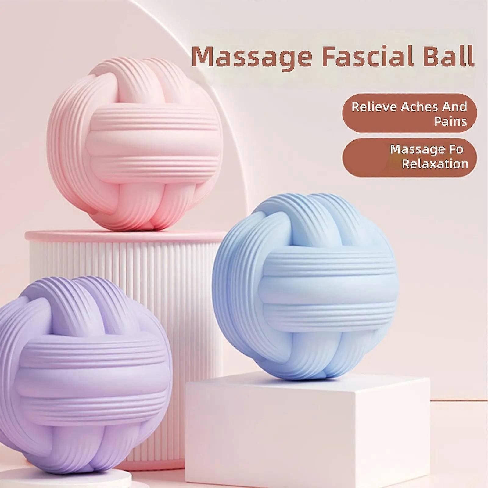 Massage Balls for Deep Tissue Muscle Recovery, Trigger Point Therapy Ball for Back, Neck, Shoulder, Foot and Body Relaxation - Blue - Image 2
