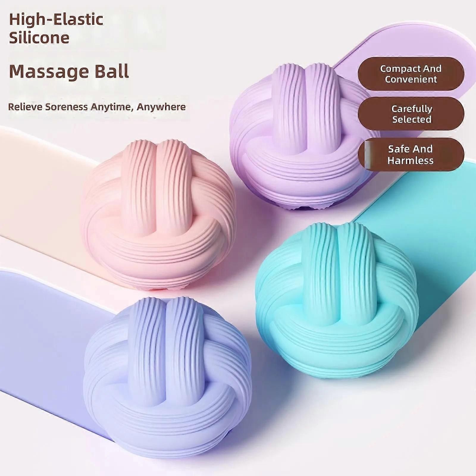 Massage Balls for Deep Tissue Muscle Recovery, Trigger Point Therapy Ball for Back, Neck, Shoulder, Foot and Body Relaxation - Pink - Image 4