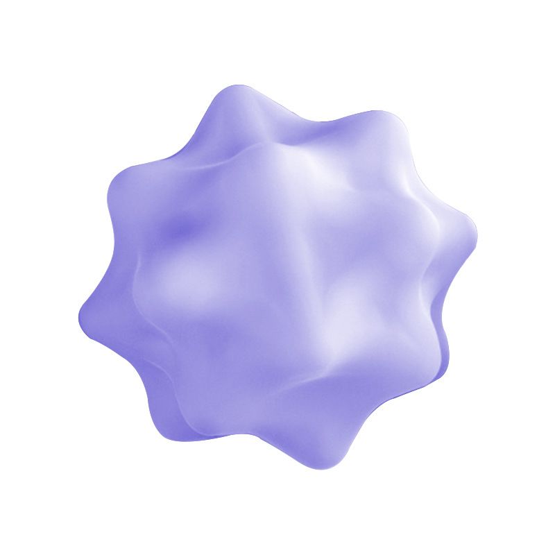 Fitness Massage Ball for Myofascial Release, Deep Tissue Trigger Point Therapy for Muscle Recovery, Back, Neck, Shoulder and Foot Massage - Purple - Image 1